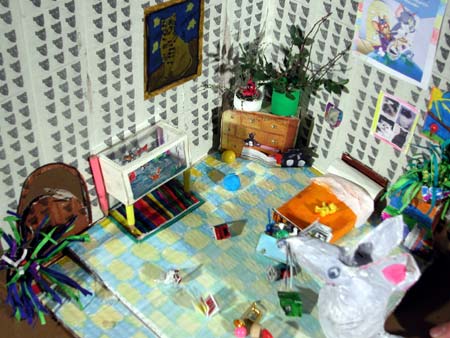 Vue en plongée de la chambre